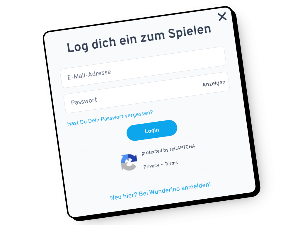 wunderino login